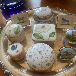 Tiffany’s, Hermes Limoges, boxes